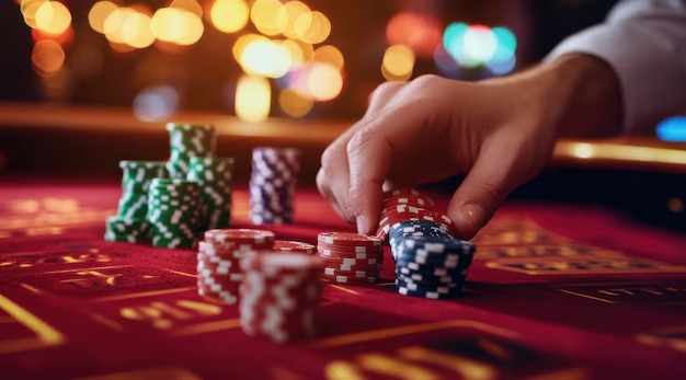 Live dealer blackjack table with professional croupier